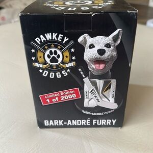 Limited edition bark Andre furry bobblehead. Vegas golden Knights - vgk